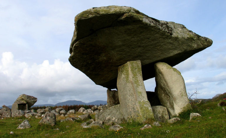 Portal Dolmens, which is an ancient burial tomb. Many of these are scattered across Donegal