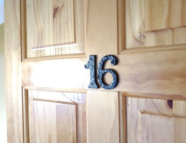 simple picture showing a room number on a door