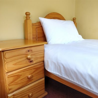A close up picture of a single room available in our B&B
